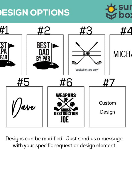 Personalized Golf Bag Tag and Tee Holder