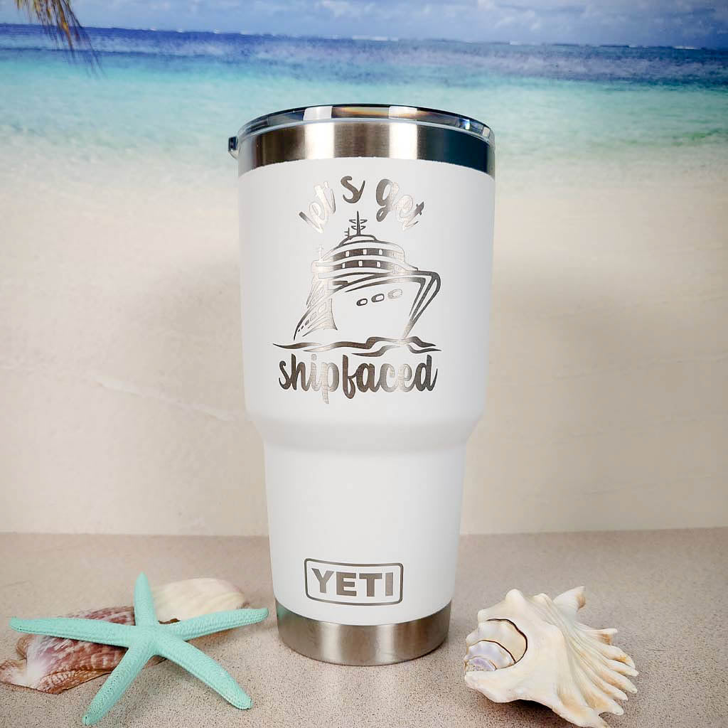 Resting Beach Face – Engraved Stainless Steel Tumbler, Yeti Style