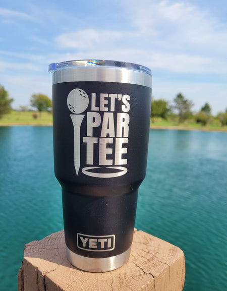 Let's Partee - Golf Engraved YETI Tumbler
