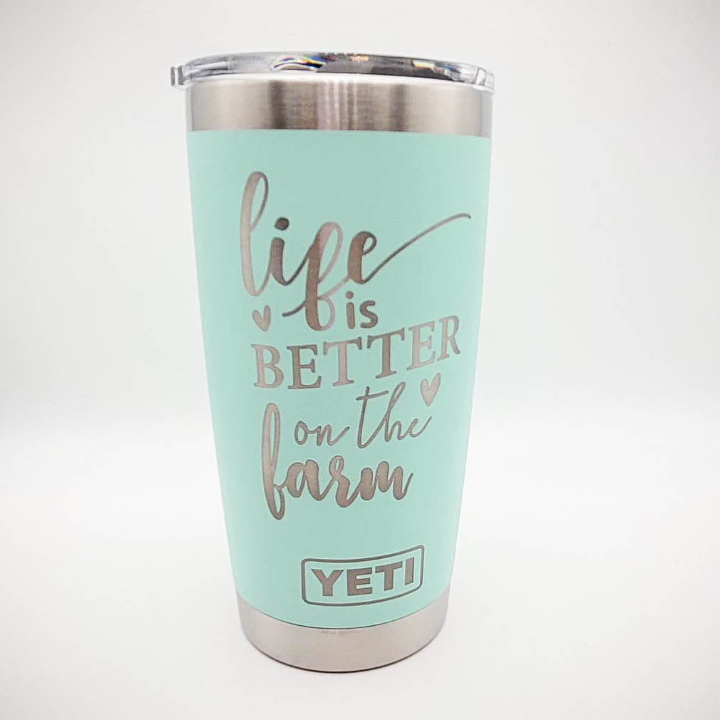 Life is Better on the Farm - Custom Engraved YETI Tumbler – Sunny Box