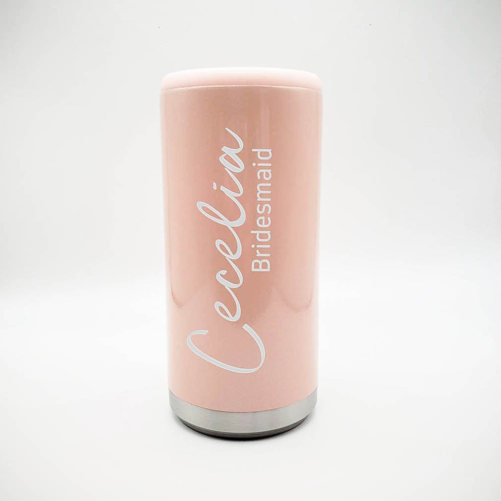 Personalized Bridesmaid or Maid of Honor Engraved Can Cooler – Sunny Box