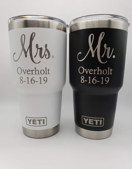 Mr & Mrs Personalized YETI Tumblers
