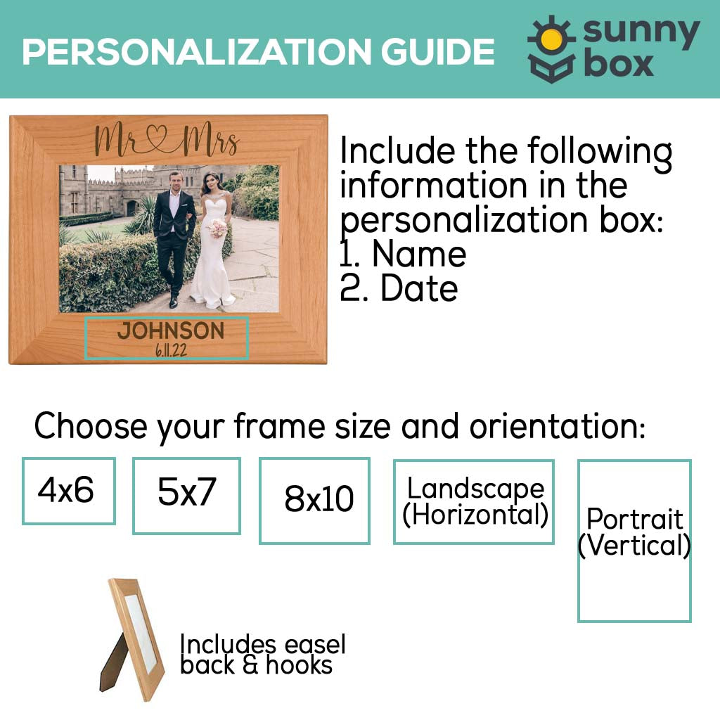 PERSONALIZED Double Portrait Picture Frame ~ Holds Two 4x6 or cropped 5x7  Photos ~ Your Text & Choice of Frame Color ~ Great Gift for Parents or