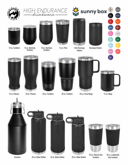 Happy Camper - RV Camping - Engraved Polar Camel Tumbler
