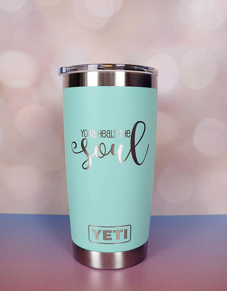 Yoga Heals the Soul - Engraved YETI Tumbler