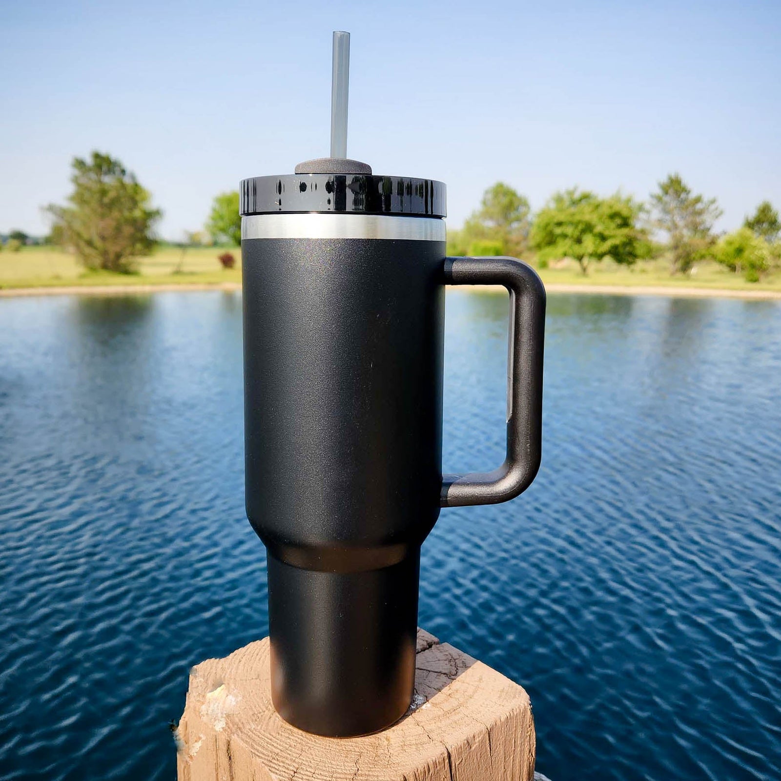 Engraved 40oz Dupe Black by Sunny Box