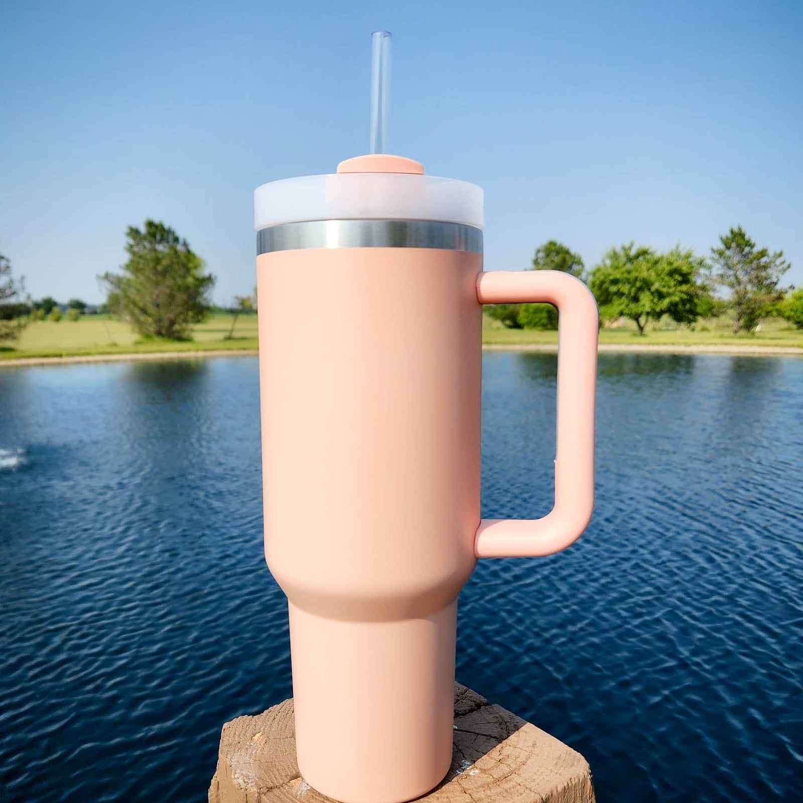 Engraved 40oz Dupe Light Pink by Sunny Box