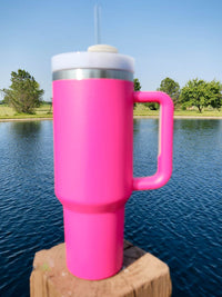 Engraved 40oz Dupe Hot Pink by Sunny Box