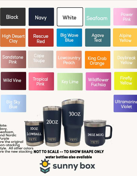the suny box travel mugs are available in multiple colors