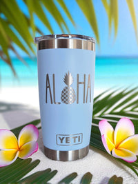 Aloha Pineapple - Engraved YETI Tumbler