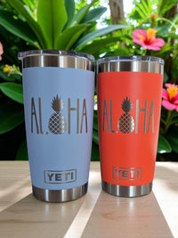 Aloha Pineapple - Engraved YETI Tumbler