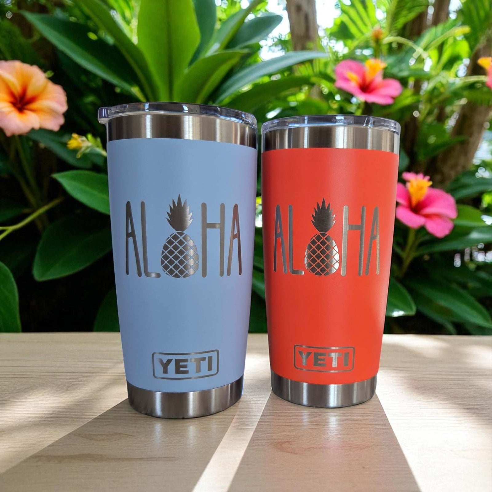 Aloha Pineapple - Engraved YETI Tumbler