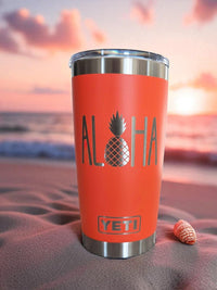 Aloha Pineapple - Engraved YETI Tumbler
