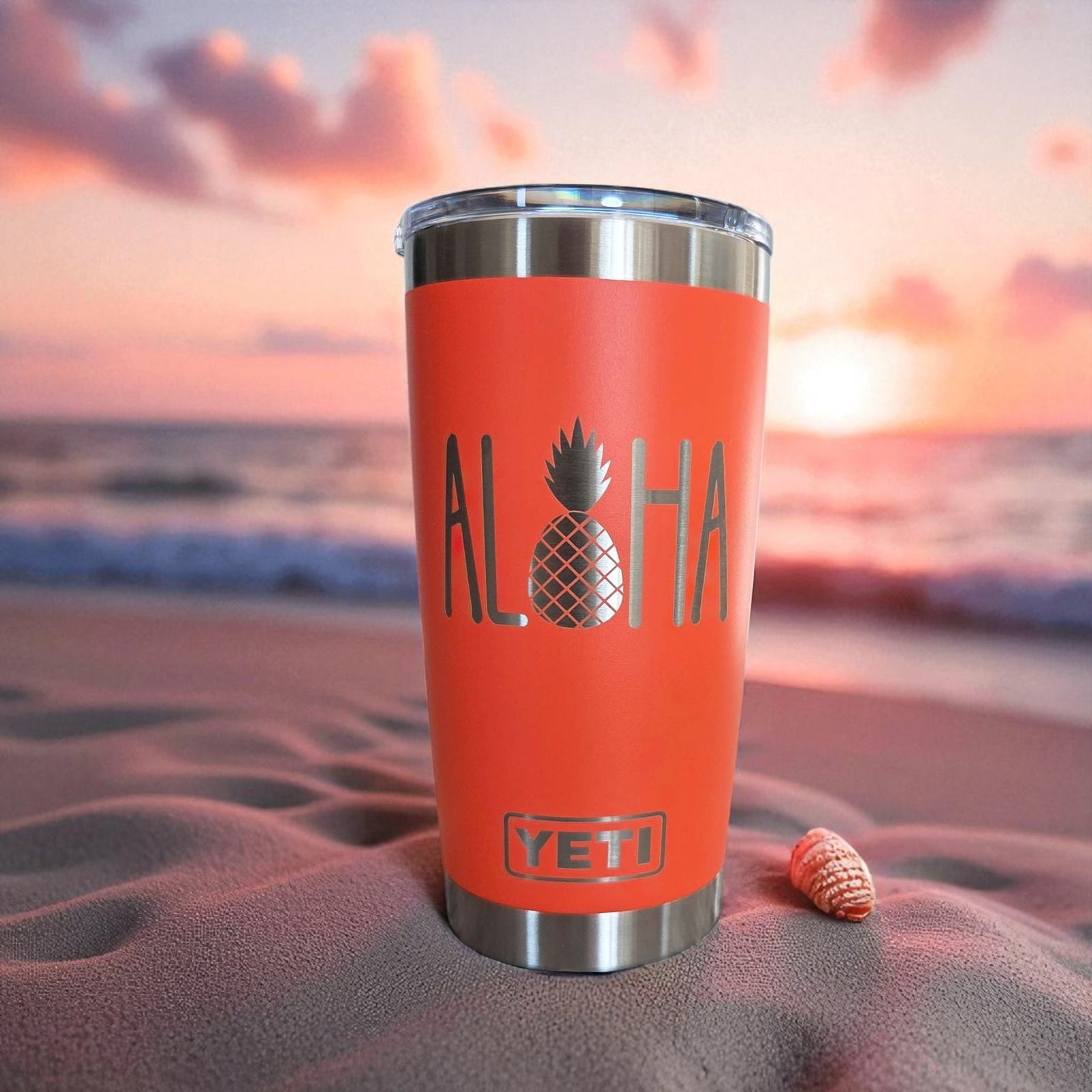 Aloha Pineapple - Engraved YETI Tumbler