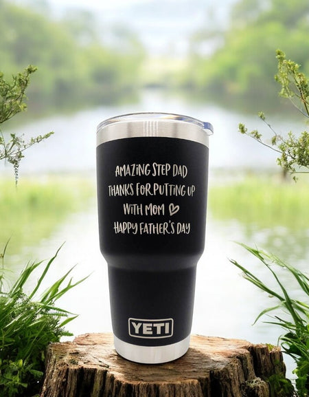 Amazing Step Dad Engraved YETI Tumbler