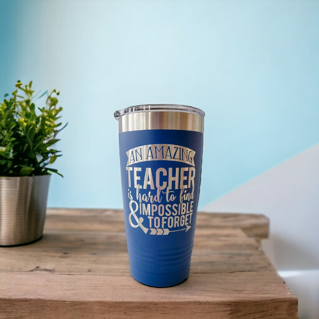 An Amazing Teacher is Hard To Find - Polar Camel 20oz Blue Tumbler - Sunny Box