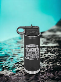 An Amazing Teacher is Hard To Find - Polar Camel 32oz Black Water Bottle - Sunny Box