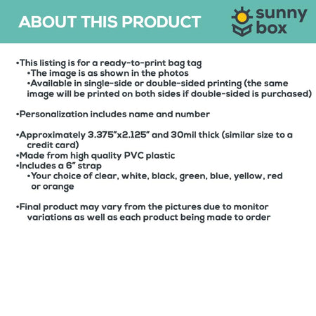 Softball Team Sports Bag Tag