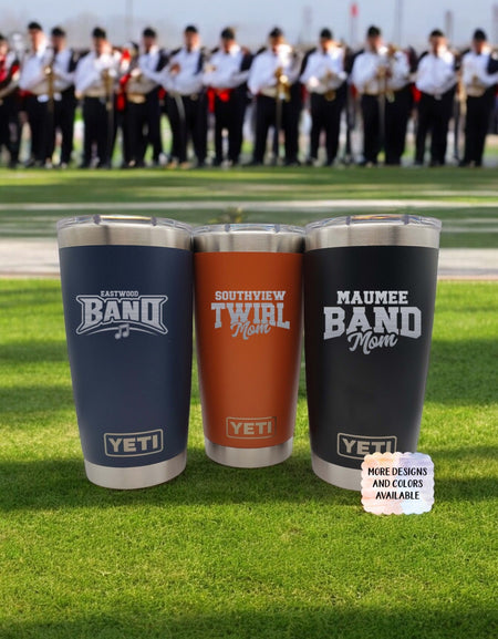 Band / Twirl / Majorette School Mascot - Engraved YETI Tumbler