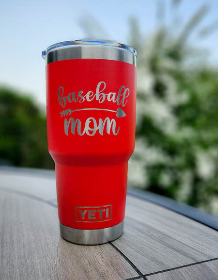 Baseball Mom - Engraved YETI Tumbler
