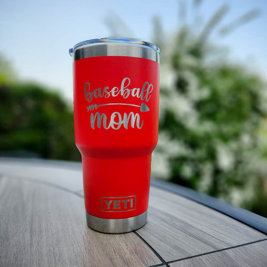 Baseball Mom - Engraved YETI Tumbler