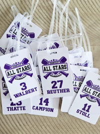 Baseball Team Sports Bag Tag