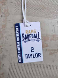 Baseball Team Sports Bag Tag