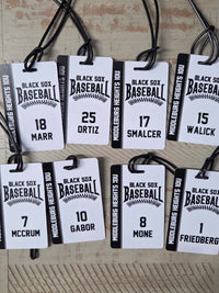 Baseball Team Sports Bag Tag