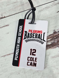 Baseball Team Sports Bag Tag