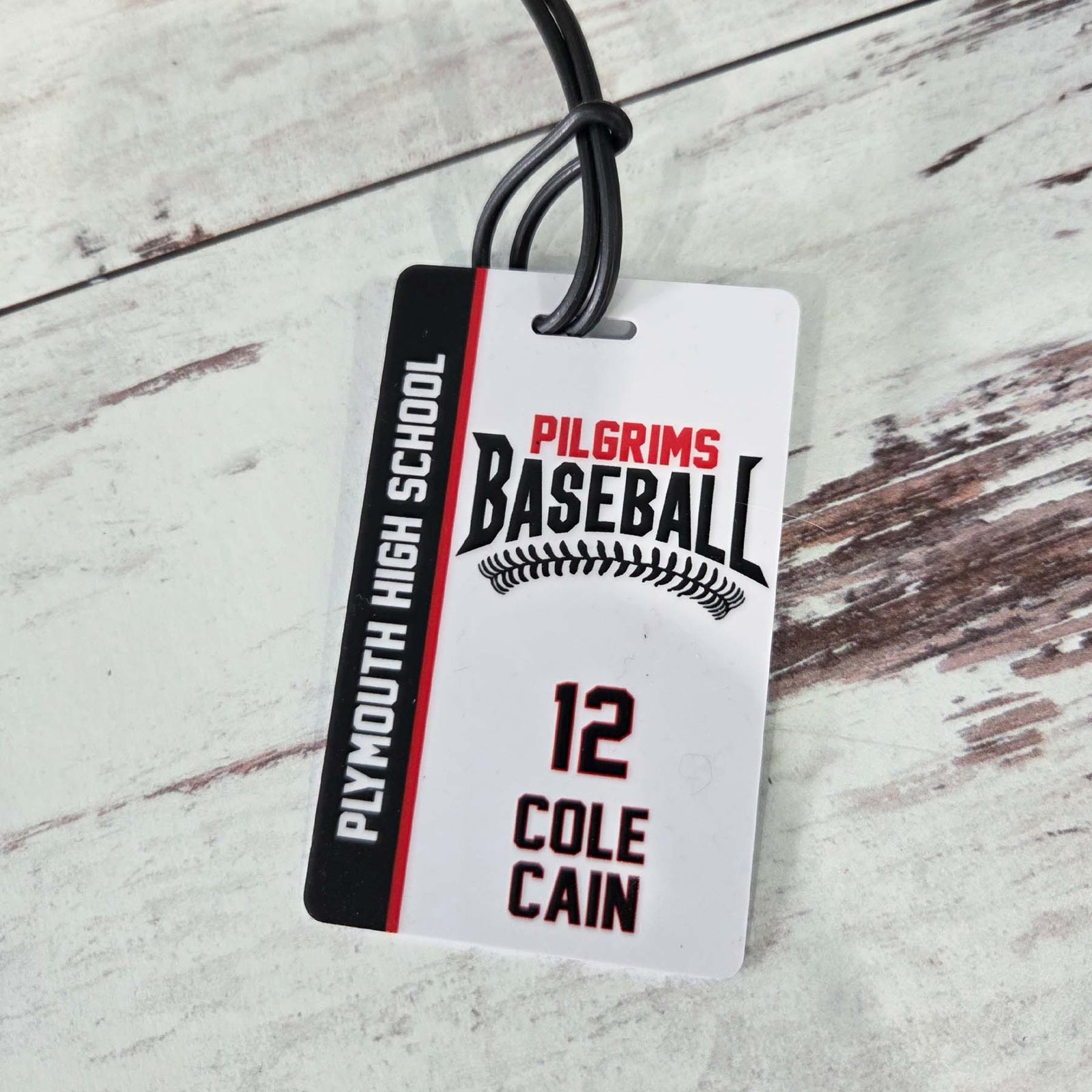 Baseball Team Sports Bag Tag