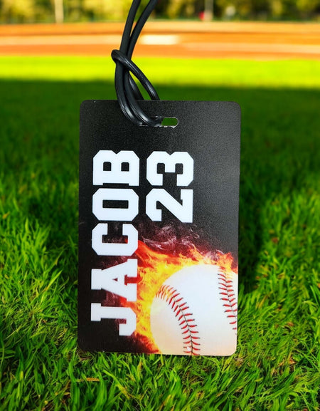 Personalized Baseball Bag Tag, Team Sports