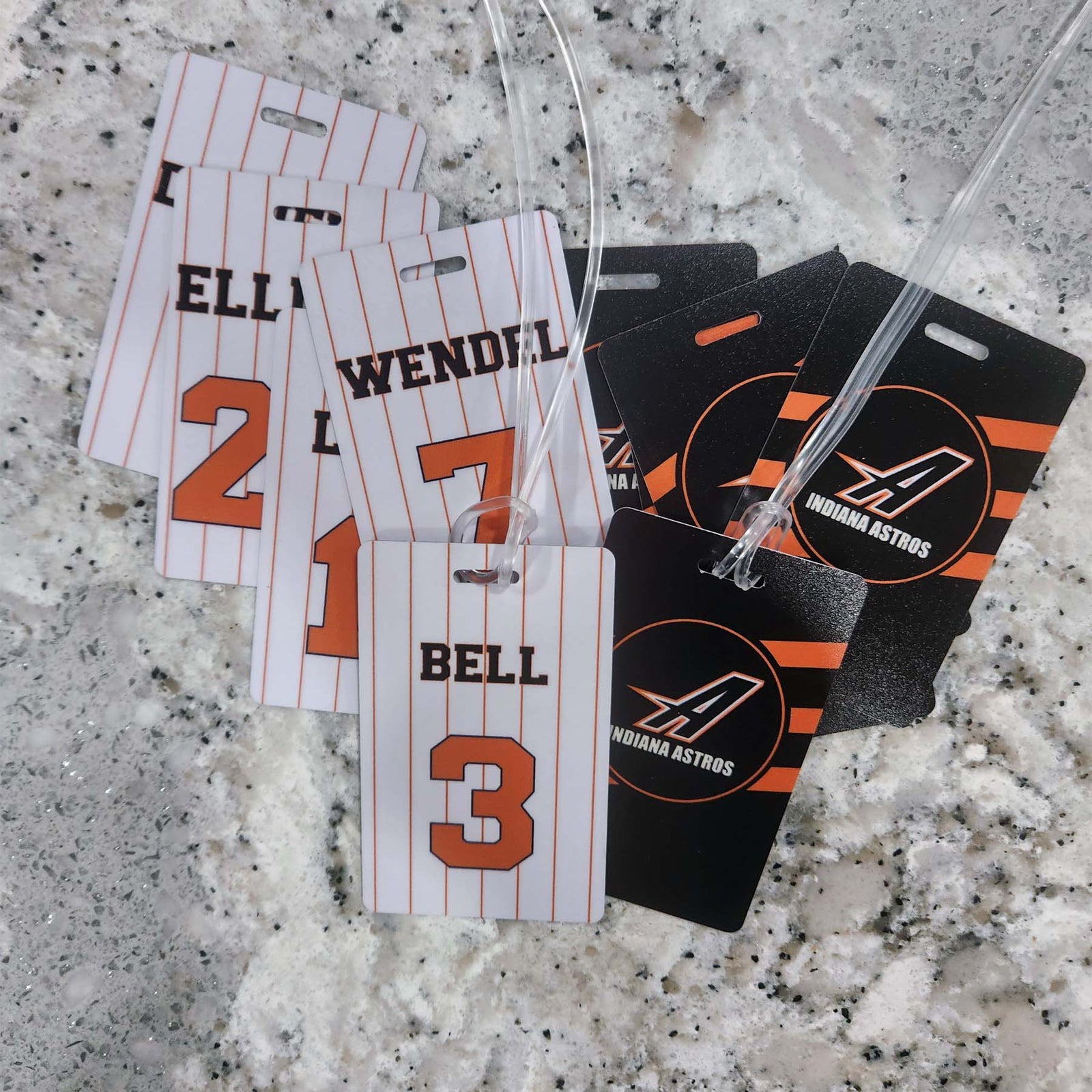 Baseball Team Bag Tags by Sunny Box