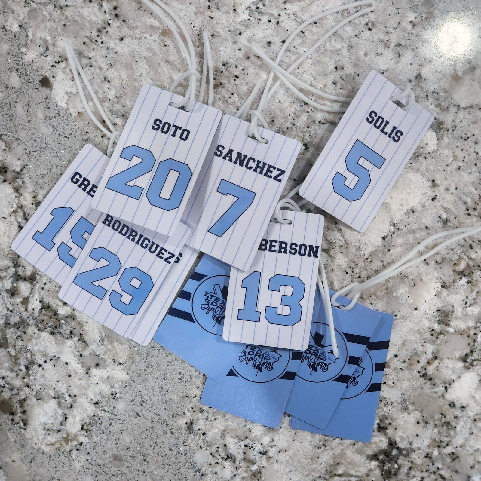 Baseball Team Bag Tags by Sunny Box