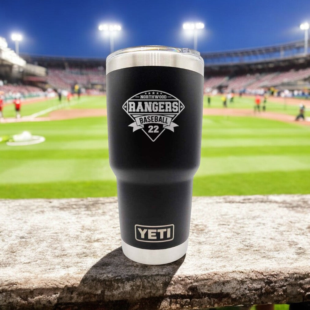 Baseball School Mascot - Engraved YETI Tumbler