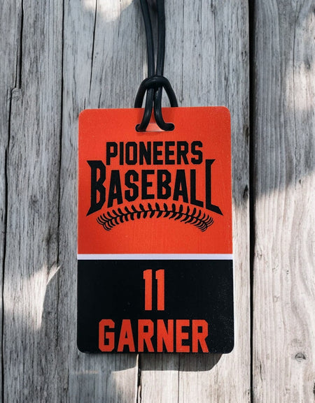Baseball Team Sports Bag Tag