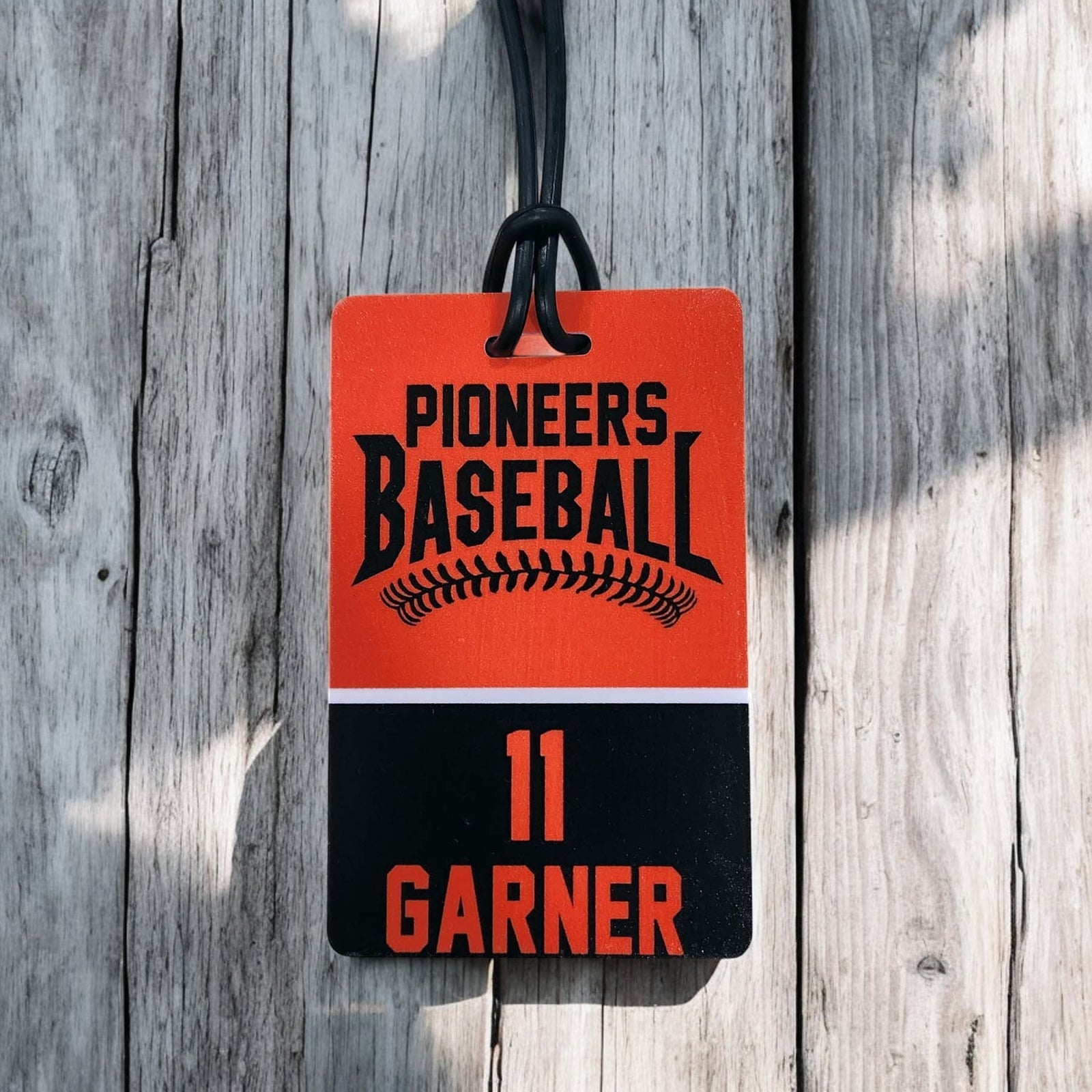 Baseball Team Sports Bag Tag
