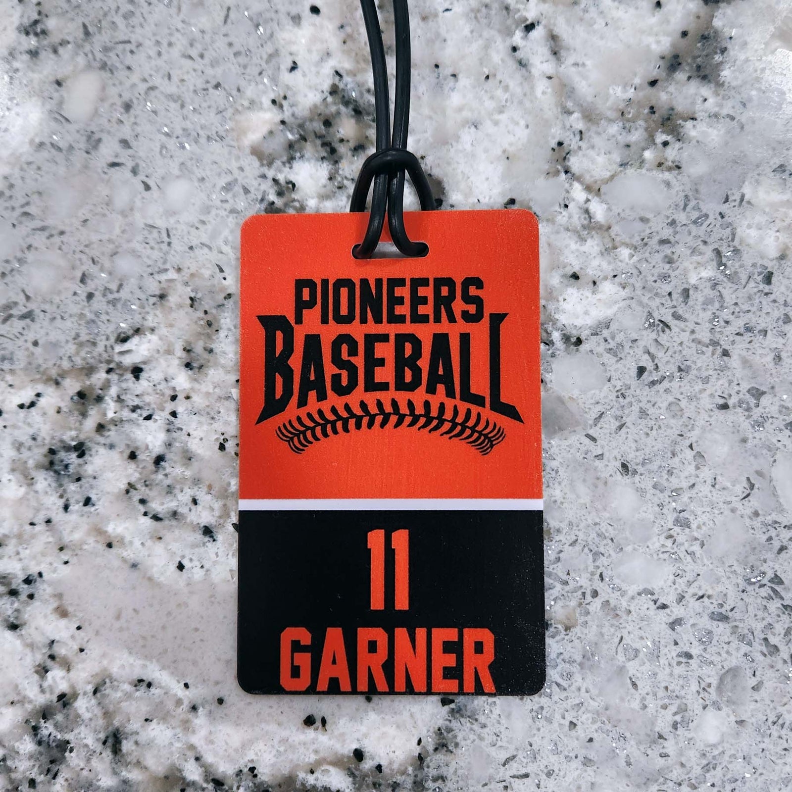 Baseball Team Sports Bag Tag