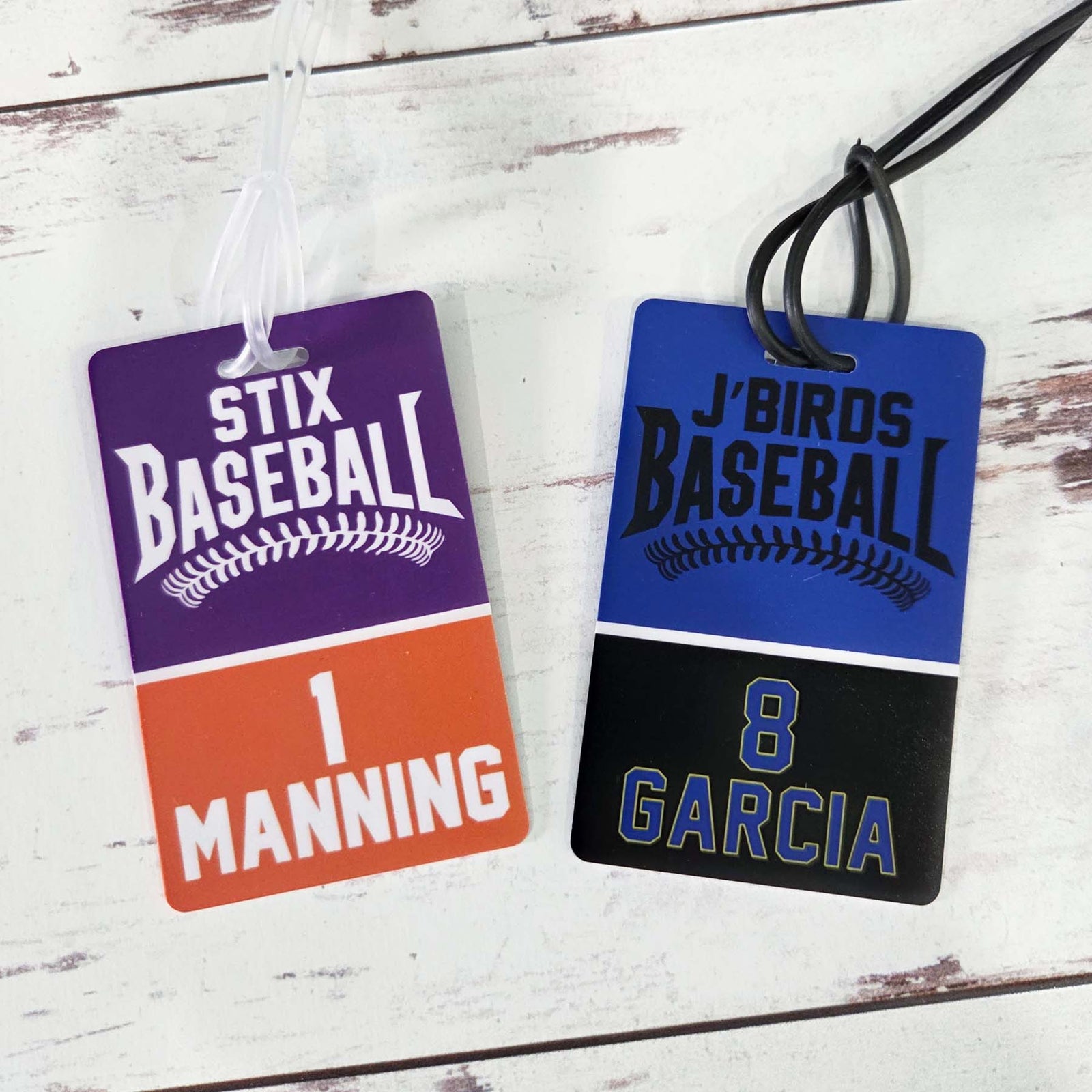 Baseball Team Sports Bag Tag