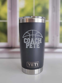 Basketball Coach Engraved YETI Tumbler