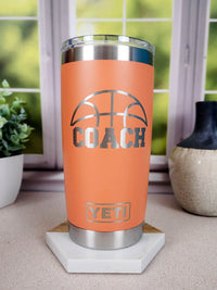 Basketball Coach Engraved YETI Tumbler