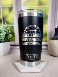 Basketball School Mascot - Engraved YETI Tumbler