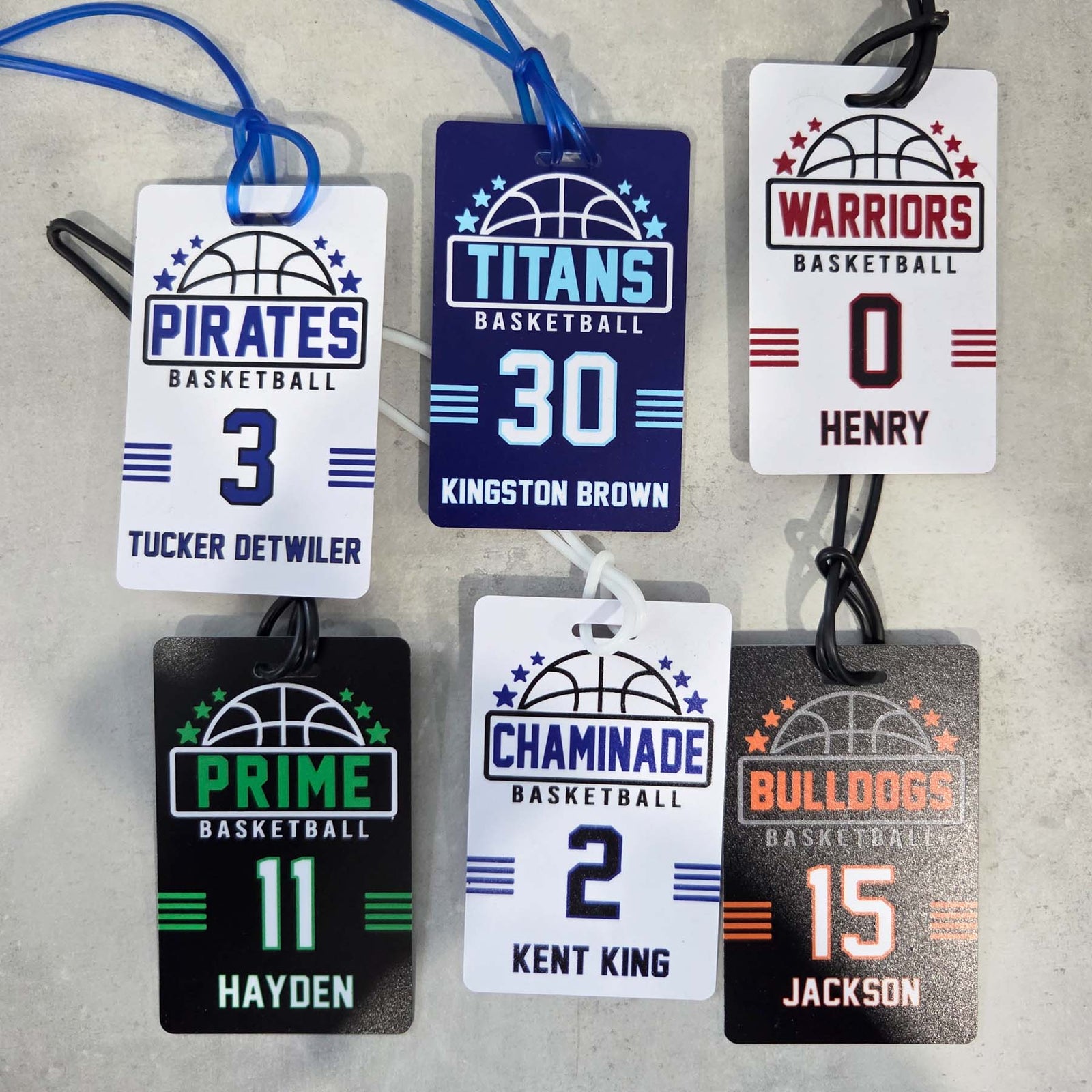 Basketball Team Sports Bag Tag