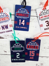 Basketball Team Sports Bag Tag