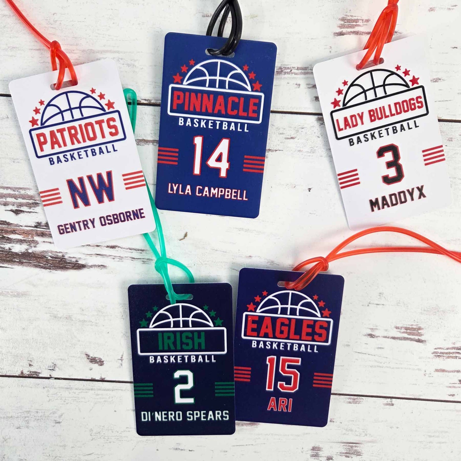 Basketball Team Sports Bag Tag