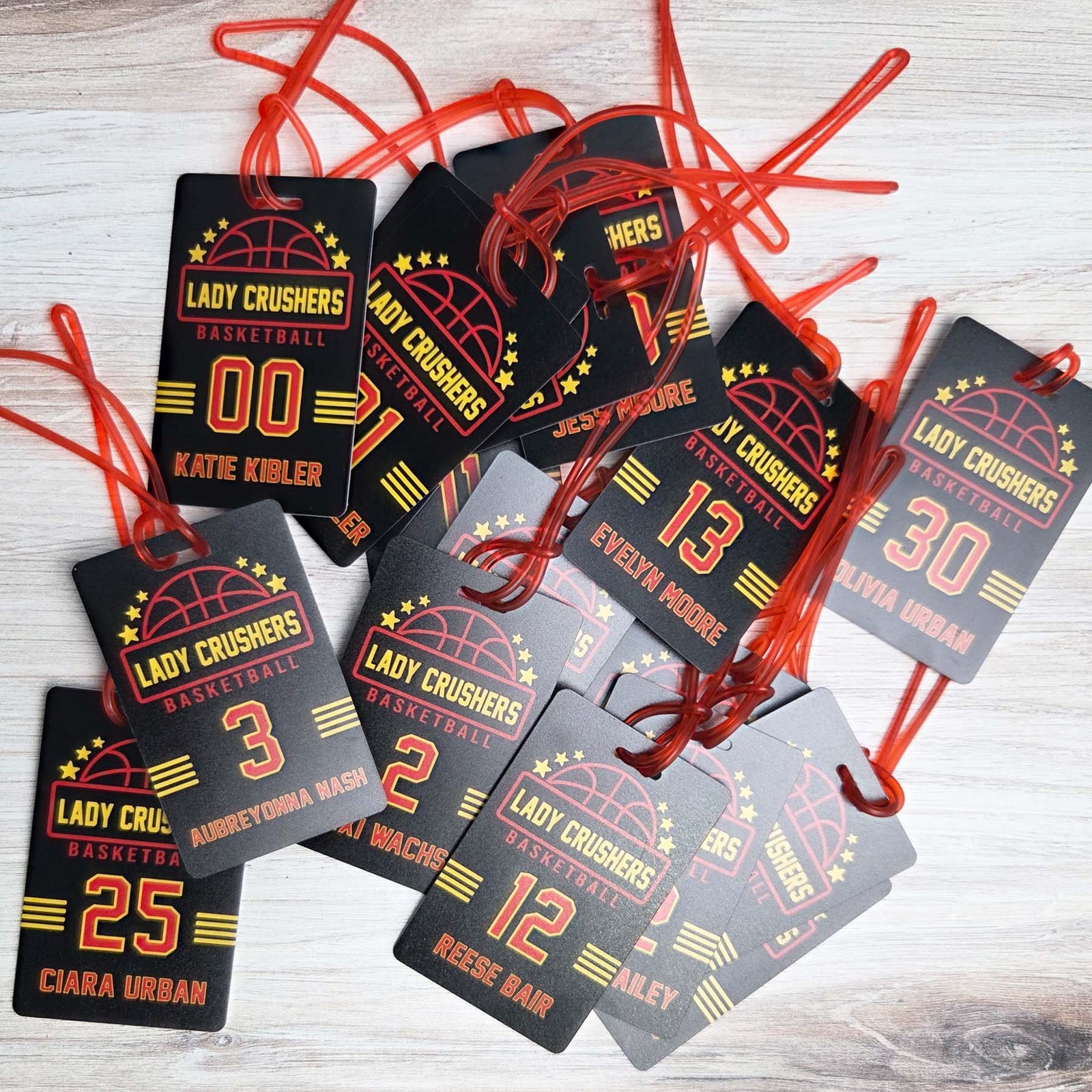 Basketball Team Sports Bag Tag