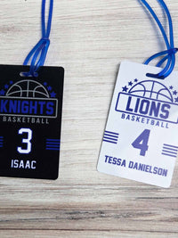 Basketball Team Sports Bag Tag