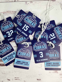 Basketball Team Sports Bag Tag