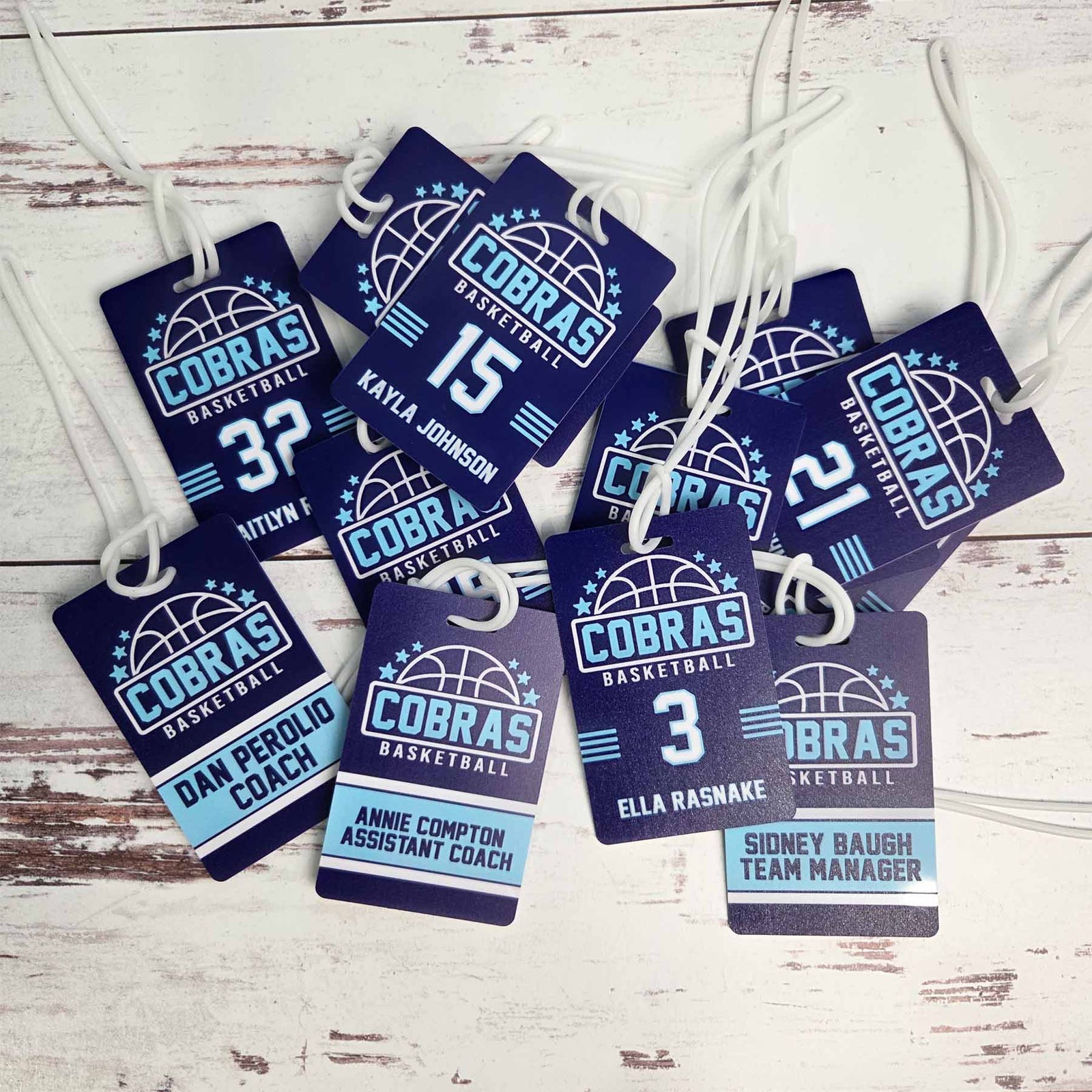 Basketball Team Sports Bag Tag