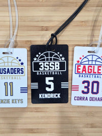 Basketball Team Sports Bag Tag