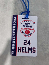 Basketball Team Sports Bag Tag